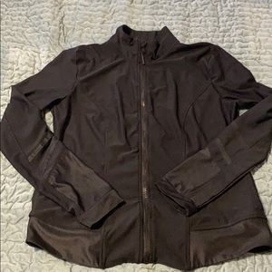 Black athletic zip up